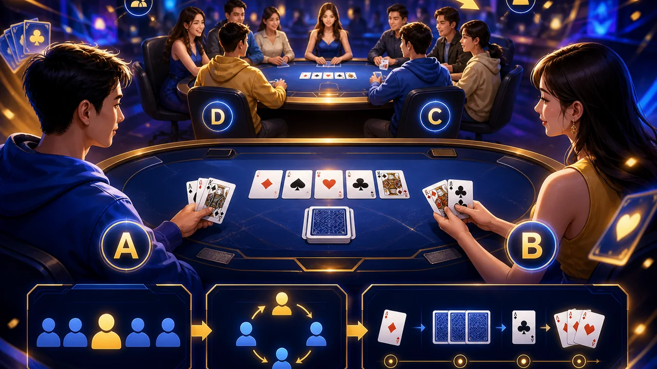 Từ bàn đối đầu đến bàn nhiều người: Kuwin và lộ trình so sánh game bài