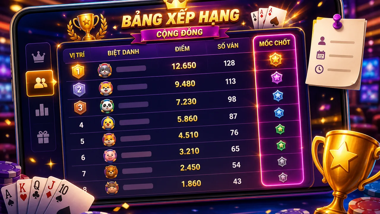 Giải mã bảng xếp hạng cộng đồng: cách đọc bảng xếp hạng người chơi Kuwin từ A đến Z