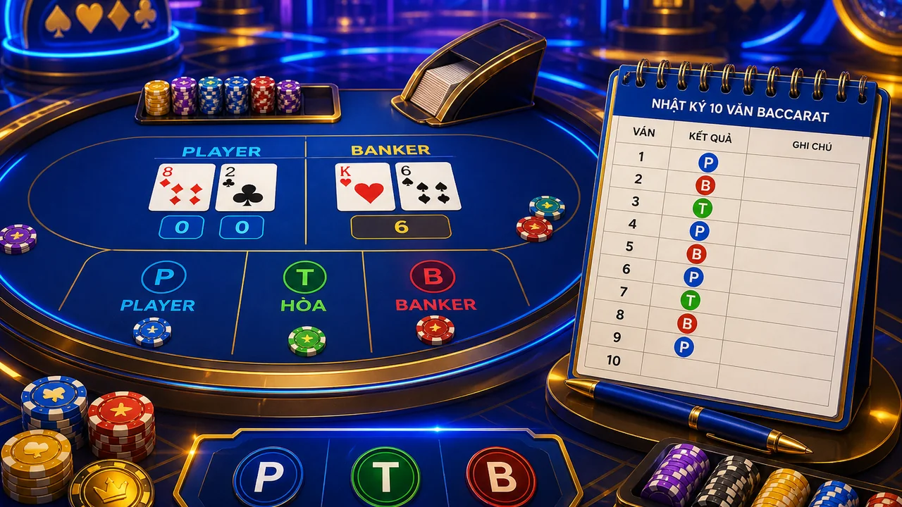 Nhật ký mười ván: mẹo đọc nhịp bàn baccarat Kuwin không dự đoán kết quả